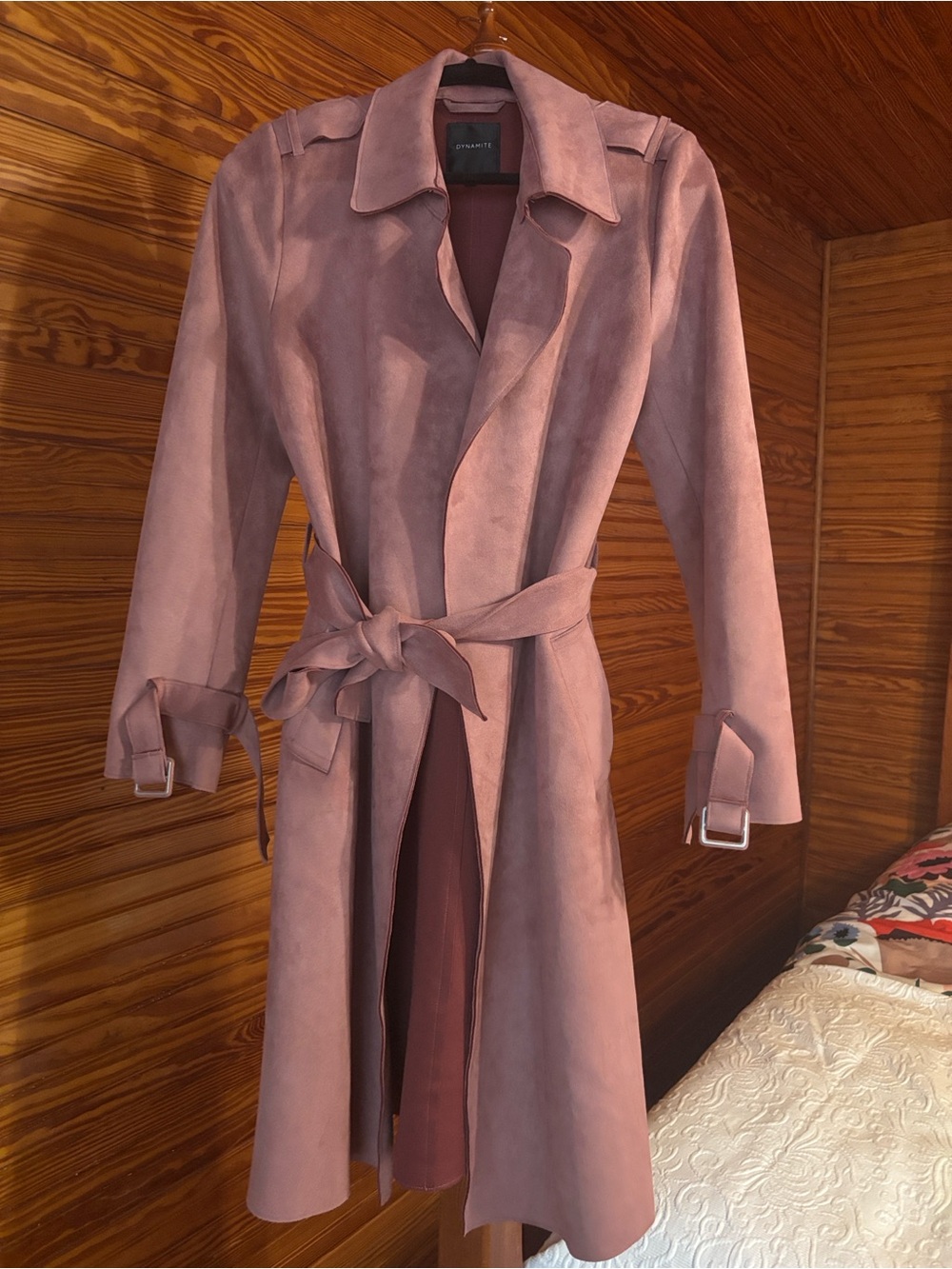 Dynamite Mauve Trench Coat